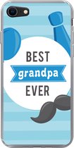 Geschikt voor iPhone 7 hoesje - Spreuken - Best grandpa ever - Quotes - Opa - Siliconen Telefoonhoesje