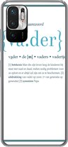 Geschikt voor Xiaomi Redmi Note 10 5G hoesje - Quotes - Vader definitie - Spreuken - Woordenboek - Siliconen Telefoonhoesje