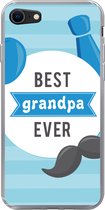 Geschikt voor iPhone SE 2020 hoesje - Spreuken - Best grandpa ever - Quotes - Opa - Siliconen Telefoonhoesje