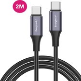 Everytech - USB-C male naar USB-C male kabel - 2 Meter