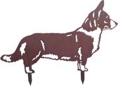 Welsh Corgie - dierenbeeld - Cortenstaal - 84 x 50 cm - NL Fabrikaat