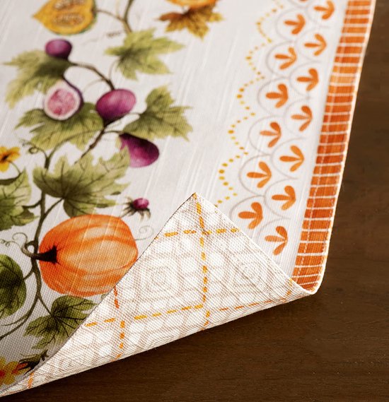 Stoffen placemats, 33 cm x 48 cm, 100 katoen, set met 4 decoratieve wasbare... bol