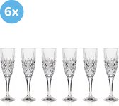 Set de Flûtes à champagne YUNICS ® - Glas à Champagne - Flûtes à champagne en plastique - En plastique dur - Verres à pique-nique - 6 pièces - 200 ml - Passe au lave-vaisselle