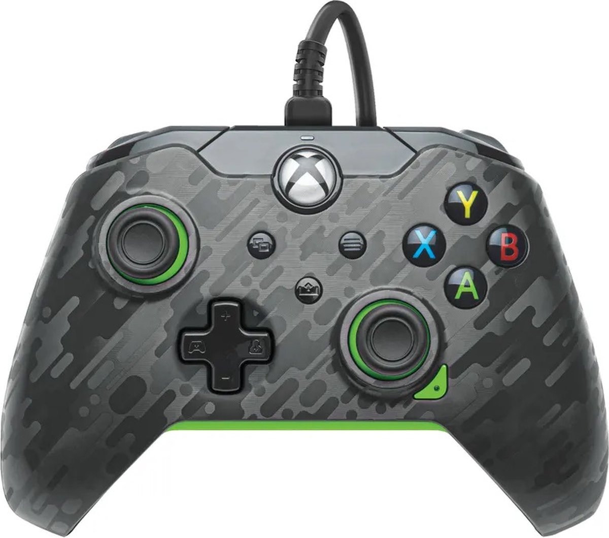 PDP - Bedrade Xbox Controller - Xbox Series X|S, Xbox One & Windows - Neon Carbon