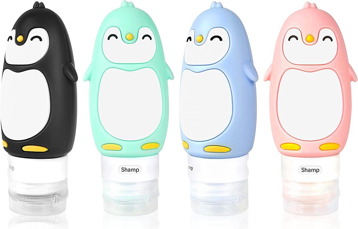 5 Bouteilles De Voyage Transparentes 50 Ml - Avec Clip - Pour Désinfectant, Shampoing, Crème Solaire - Idéal Camping & Voyages