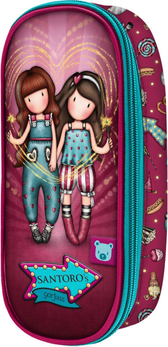 Schoolpennenzak Gorjuss Fireworks Kastanjebruin (10 x 23 x 6 cm)