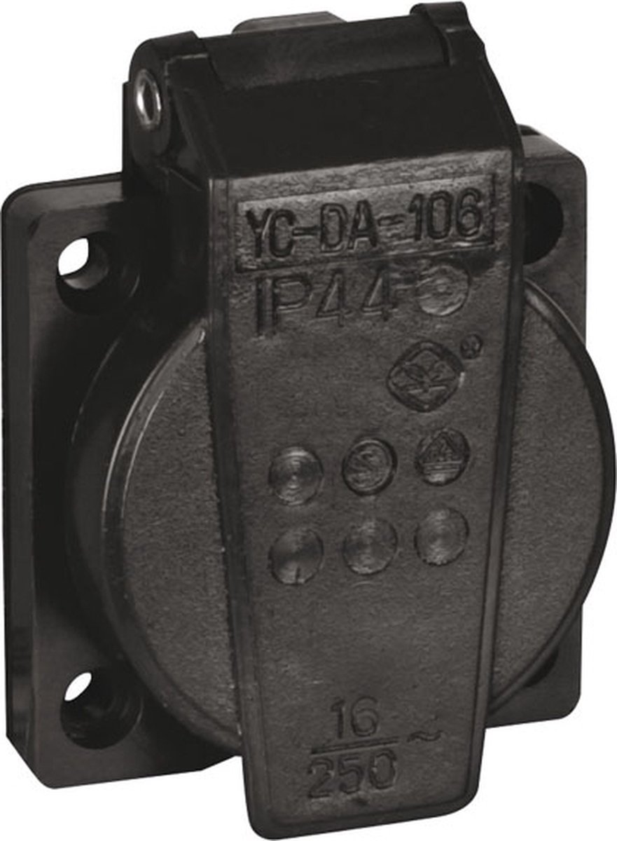 Showtec Showtec Chassis 230V/240V VDE Connector zwart Home entertainment - Accessoires
