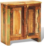 vidaXL - Kast - met - 2 - deuren - vintage - stijl - massief - gerecycled - hout