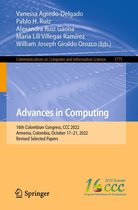 Communications in Computer and Information Science 1775 - Advances in Computing