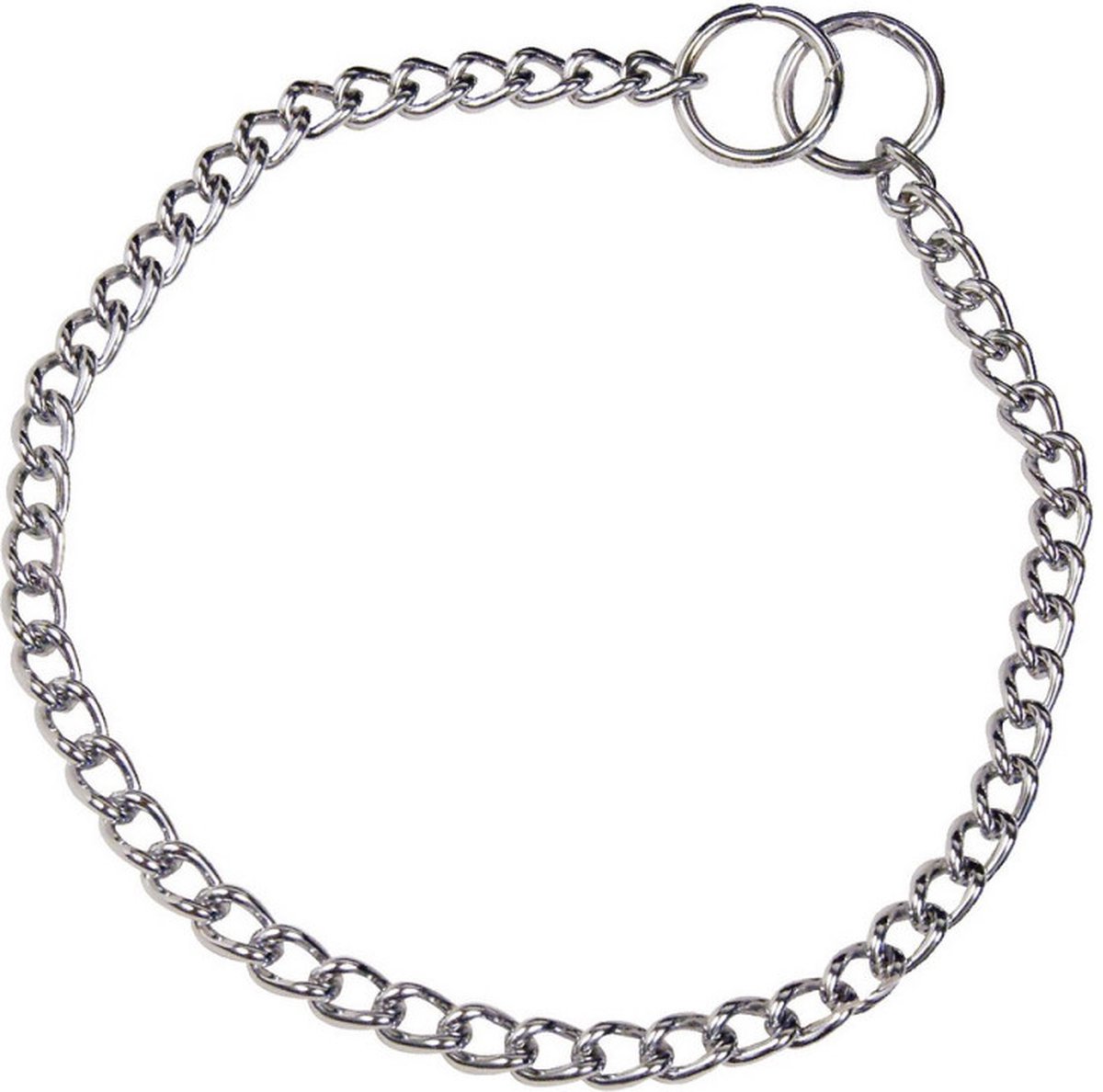 Dog collar Hs Sprenger Silver 2,5 mm Links Twisted (50 cm)