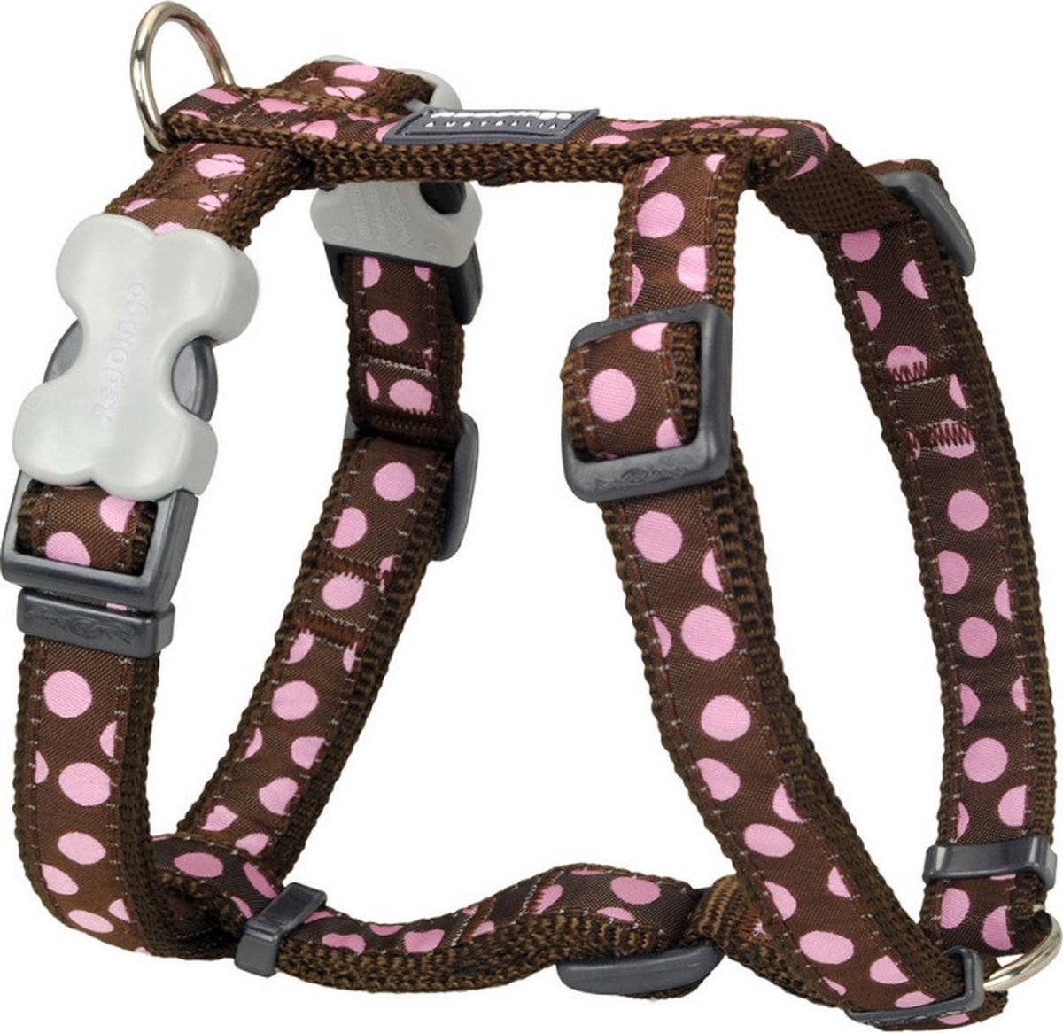 Red Dingo Hondentuig 25mm Neck 46-76cm Body 56-80cm DH-S1-BR-25