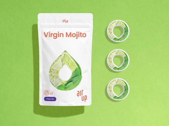 AIR UP Dosettes Saveur Fiesta - 5 Capsules Aromatiques Pour Bouteille AIR UP, Eau Aromatisée Sans Sucre