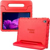 HappyCase Housse pour Tablette Kinder Convient pour Lenovo Tab P11/P11 Plus | Couverture adaptée aux enfants | Couvercle de protection | Couverture pour enfants | avec poignée et support | Rouge
