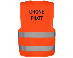 Veiligheidsvest - Veiligheidshesje - DRONE PILOT- one size