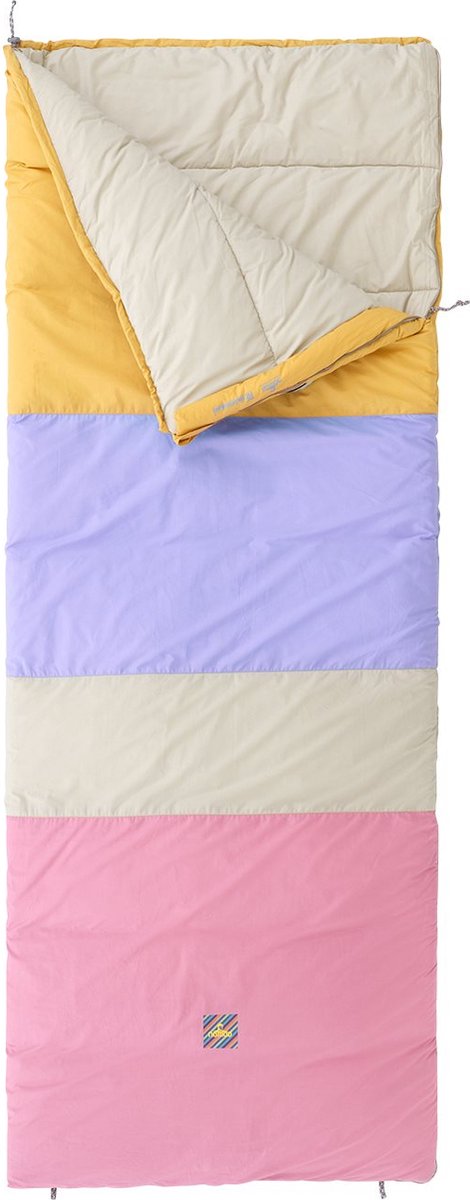 NOMAD® Blazer Multicolour Slaapzak | Linkssluitend | Roze | Katoen | Gerecycled Polyester vulling