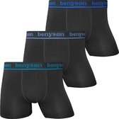 Boxershort Heren | 3 PACK | Bamboe | Maat M | Zwart | Ondergoed Heren | Onderbroek Heren | Bamboe Boxershorts voor Mannen
