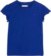 Tommy Hilfiger Essential Ruffle Sleeve T-Shirt Blauw - Kids - Girls - 16 Jaar