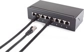 U/FTP CAT7 1M plat zwart 100% koper - Netwerkkabel - Computerkabel - Kabel
