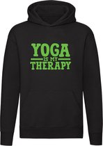 Yoga is my therapy Hoodie - lichaam - balans - trui - sweater - capuchon