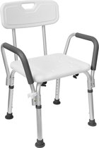 Shower Chair for Senior, Shower Stool / Douchestoel - Douchekruk / Douchezitje Anti-slip, Douche Stoel voor Bad voor OuderenGordijn