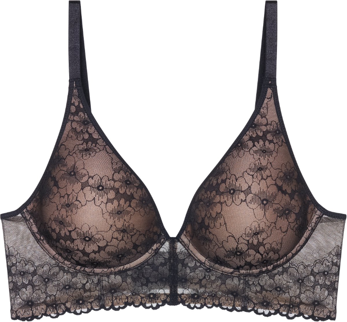 Triumph Kanten BH zonder beugel Bright Spotlight - Bh zonder vulling - 70C - Zwart