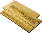 Smokey Olive Wood - Rookplank - Olijf - Rechthoek - 2 stuks