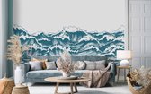 Fotobehang - Vlies Behang - De Grote Golf van Kanagawa - Kunst - 368 x 254 cm
