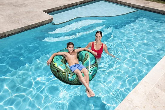 2 stuks zwemband, opblaasbare luchtmatras zwemband, opblaasbare zwembanden voor het zwembad voor kinderen en tieners zomer-zwemfeest (Roze
