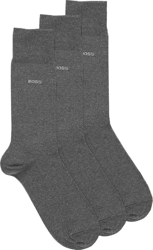 Hugo Boss boss 3P sokken uni grijs - 39-42