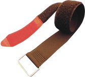 FASTECH® F101-50-2000M Klittenband Met riem Haak- en lusdeel (l x b) 2000 mm x 50 mm Zwart, Rood 1 stuk(s)