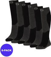 Apollo (Sports) - Skisokken Unisex - Black Design - Maat 46/48 - 6-Pack - Voordeelpakket