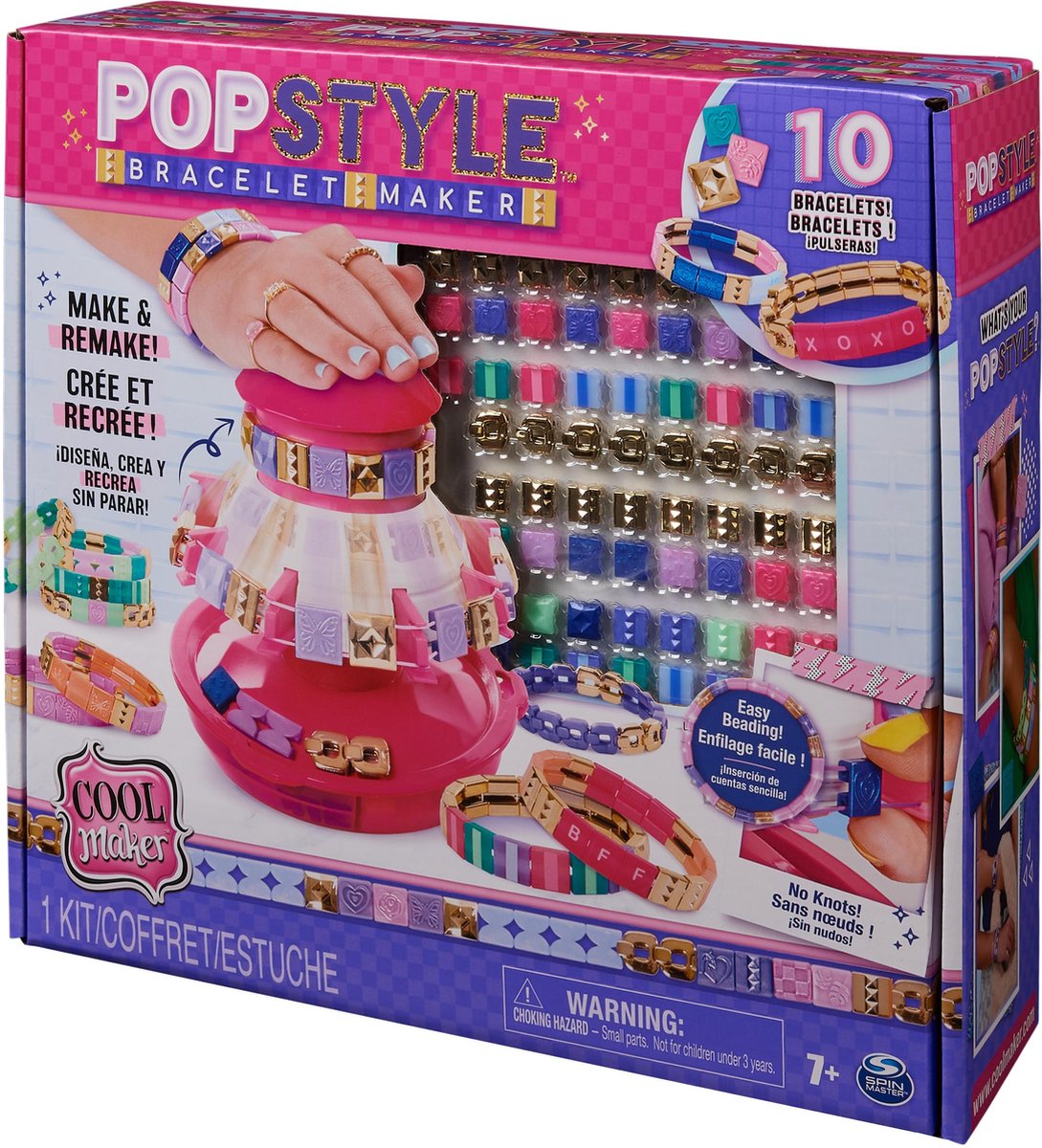 Cool Maker - Popstyle Bracelet Maker - avec 170 perles élégantes et plus -  kit