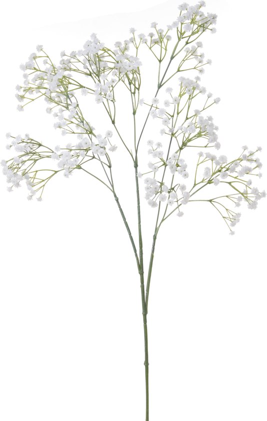 Kunstbloemen Gipskruid/Gypsophila takken wit 95 cm - Kunstplanten en steelbloemen