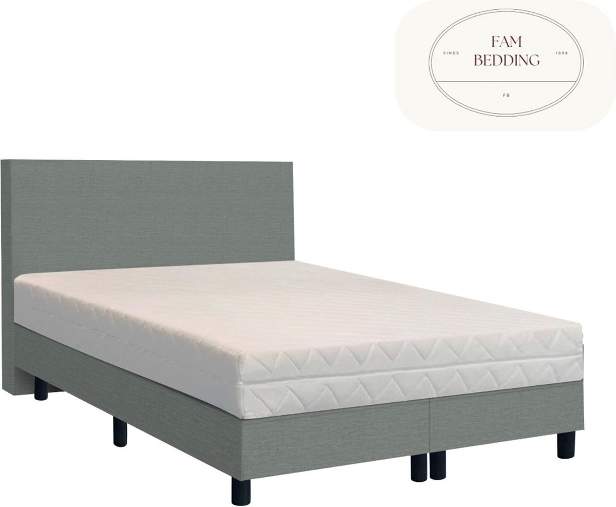 2 Persoons Boxspring Björn Grijs 120x200