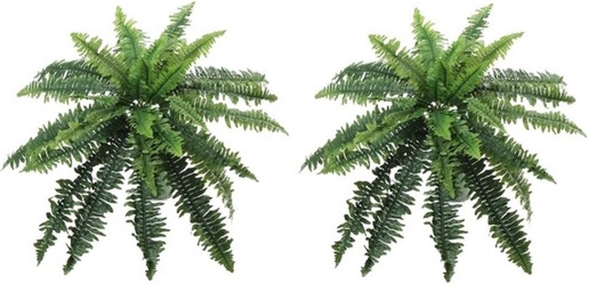 Kunstplant varen - 2x - groen - kunst kamerplant - 28 cm