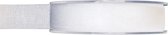 1x Hobby/decoratie witte organza sierlinten 1,5 cm/15 mm x 20 meter - Cadeaulint organzalint/ribbon - Striklint linten wit