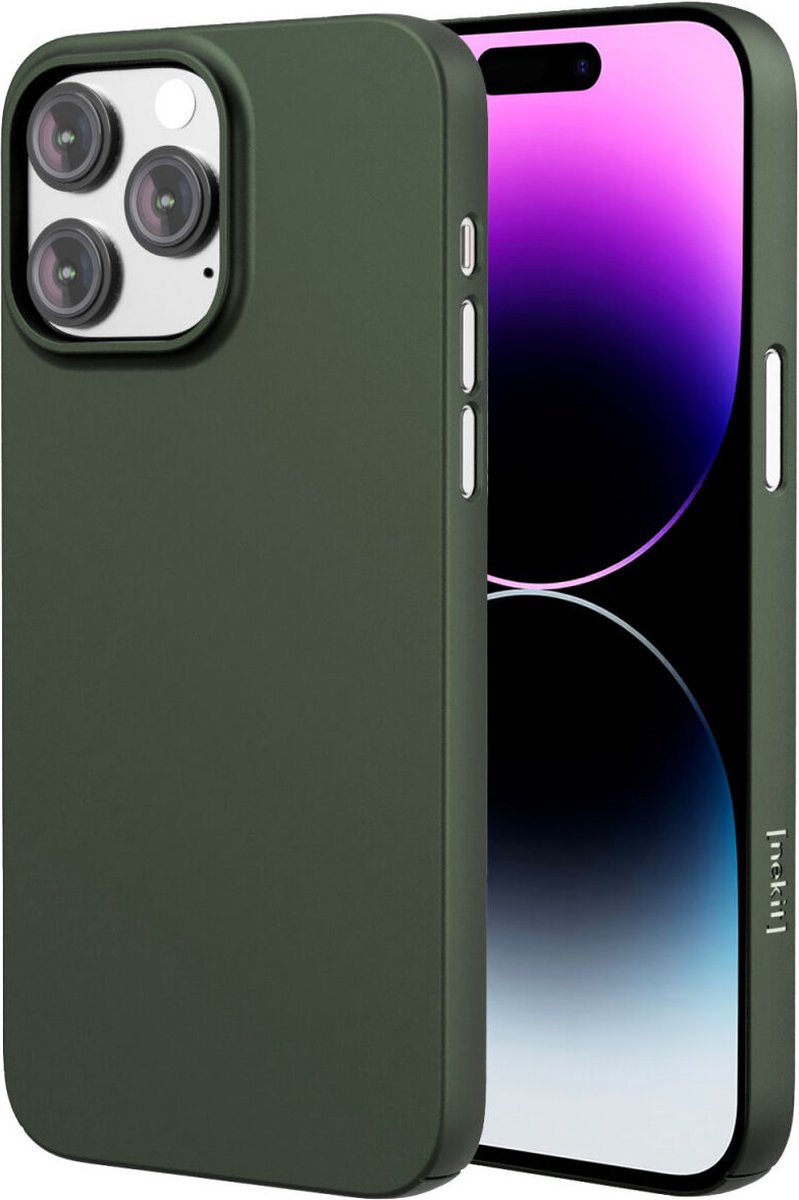 Nekit Hoesje Geschikt voor Apple iPhone 14 Pro Max | Compatibel met MagSafe | Back Cover met Magneet | Extra Dun | Lichtgewicht | Slank | Groen