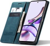 Hoesje geschikt voor Motorola Moto G13 / G23 - Book Case Leer Slimline Blauw