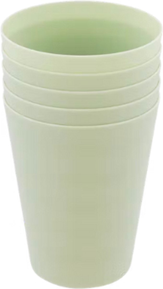 S&S-Shop 25x Plastic Drinkbekers 0,4L Oranje - Herbruikbaar & Vaatwasmachinebestendig
