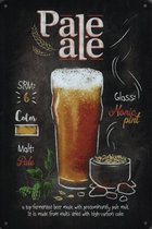Wandbord Cafe Pub Bier Soorten - Bier Pale Ale