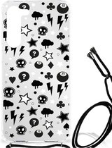 Coque de téléphone Coque Samsung Galaxy S23 Plus avec bordure transparente Silver Punk