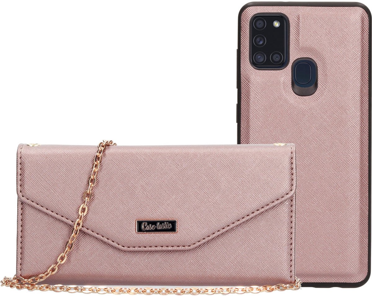 Casetastic Clutch Samsung Galaxy A21s (2020) - Roze