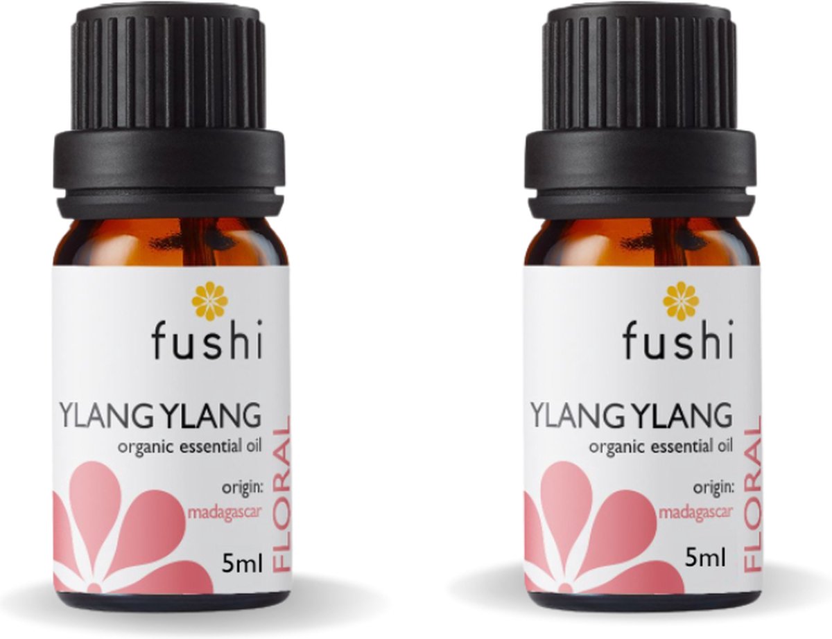 Goedkoopste Fushi - Ylang Ylang essential oil - (No 1) - Organic - 5 ml - 2 Pak