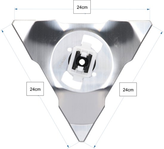 Vervang mes voor robomow robotmaaier RS/MS/RC rvs 2 stuks + connector van VER — afbeelding 4