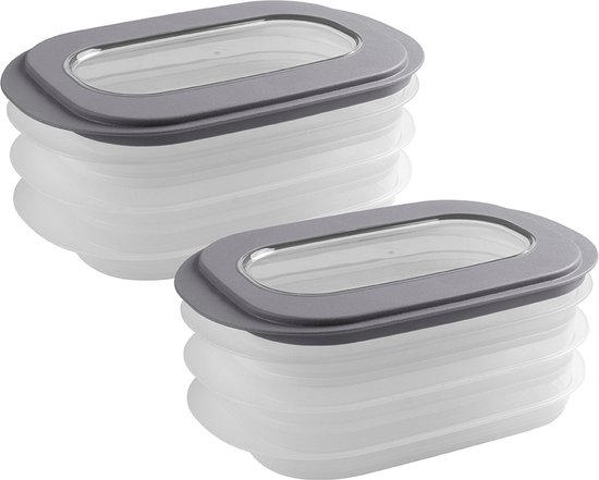 Sunware - Boîte à viande Sigma home gris transparent - Set de 2