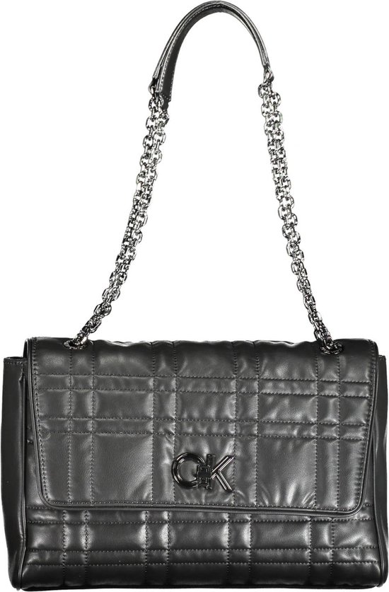 Calvin Klein Dames Schoudertassen Quilt Shoulder Bag Lg - Zwart