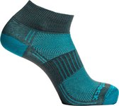 Wrightsock Coolmesh Quarter - Gris clair/Turquoise - 34-37