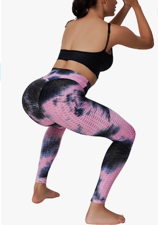 Honingraad sport legging maat M roze/blauw van Honingraad. — afbeelding 3