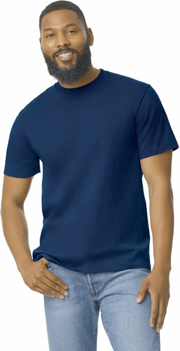 Gildan Heren-T-shirt Softstyle Midweight GI65000 - Navy - XL