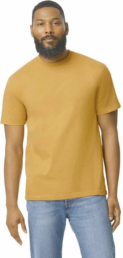 Heren-T-shirt Softstyle™ Midweight met korte mouwen Mustard - M